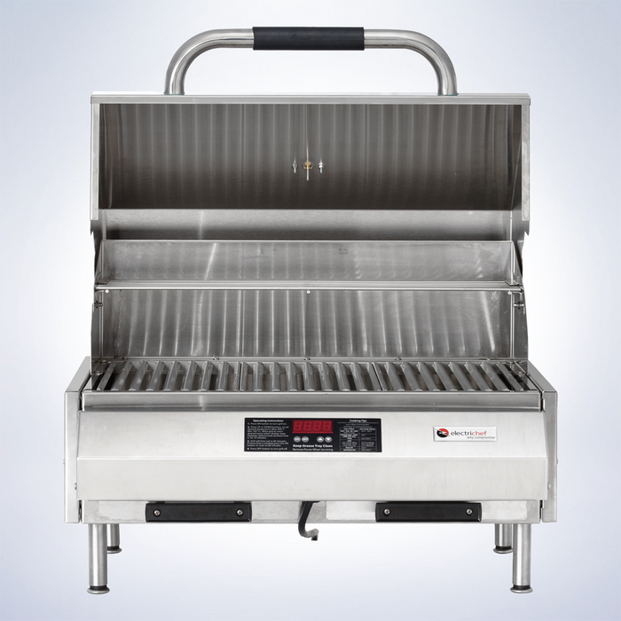 Emerald 24″ Tabletop Outdoor Electric Grill - side view