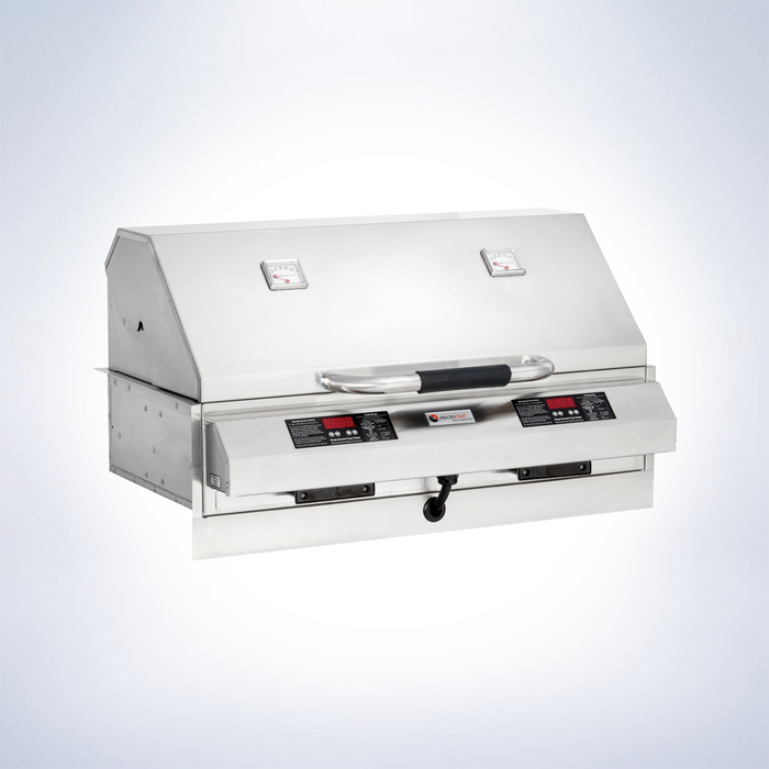 Ruby 32″ Dual Built-In Outdoor Electric Grill - angle view