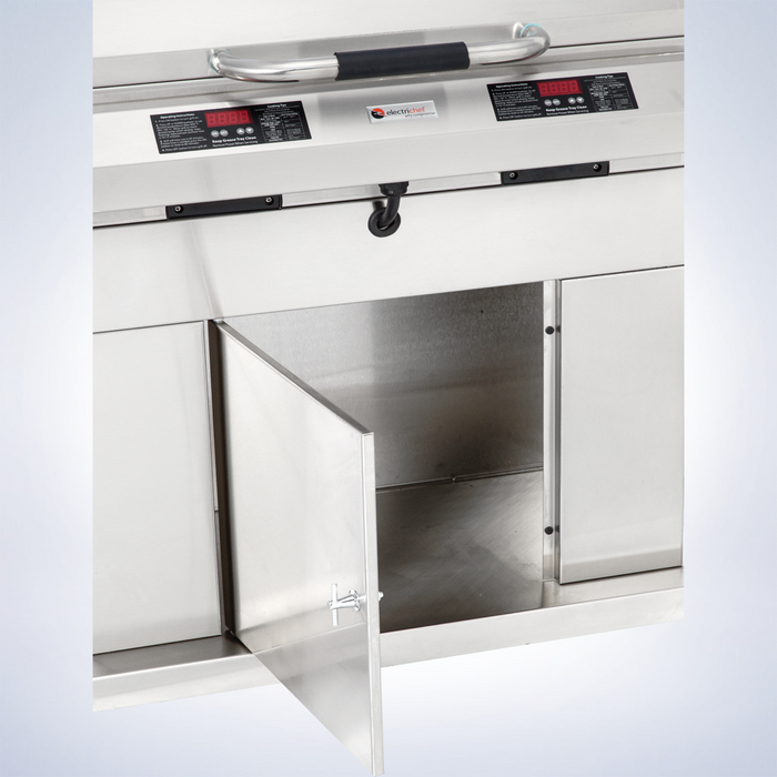 Electri-Chef Ruby 32″ Dual Closed-Base Outdoor Electric Grill - 4400-EC-448-CB-D-32 Electri-Chef
