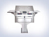 Ruby 32″ Dual Pedestal-Base Outdoor Electric Grill - side view