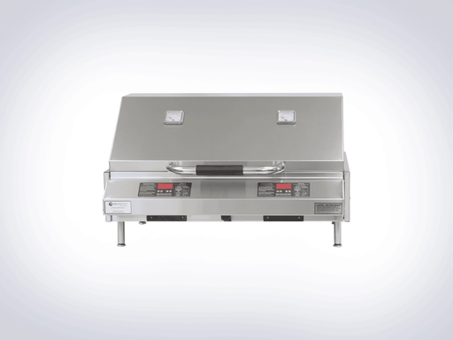 Ruby 32″ Dual Tabletop Outdoor Electric Grill - angle view