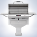 Ruby 32″ Pedestal-Base Outdoor Electric Grill - angle view