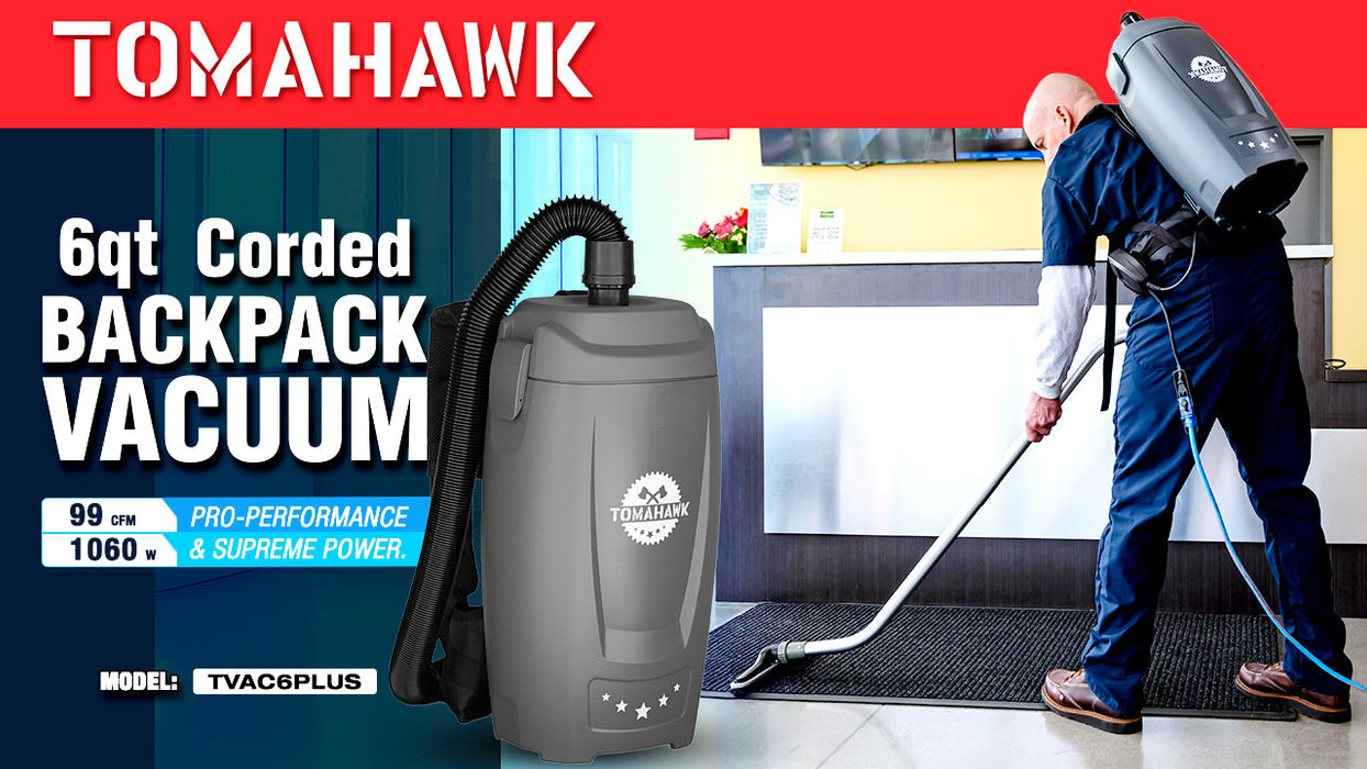 Tomahawk Power Replacement 6 Qt. Backpack Vacuum Bags for Electric Backpack Vacuum TVAC6PLUS – Pack of 5 - Detail View