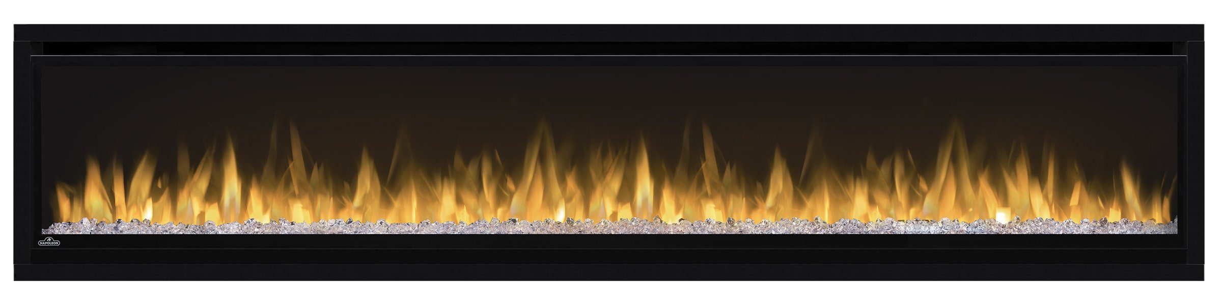 Napoleon Alluravision 74" Wall Mount Electric Fireplace - Slim - NEFL74CHS - Installation View