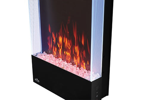 Napoleon Allure 32-in Vertical Wall Mount Electric Fireplace | NEFVC32H - Detail View