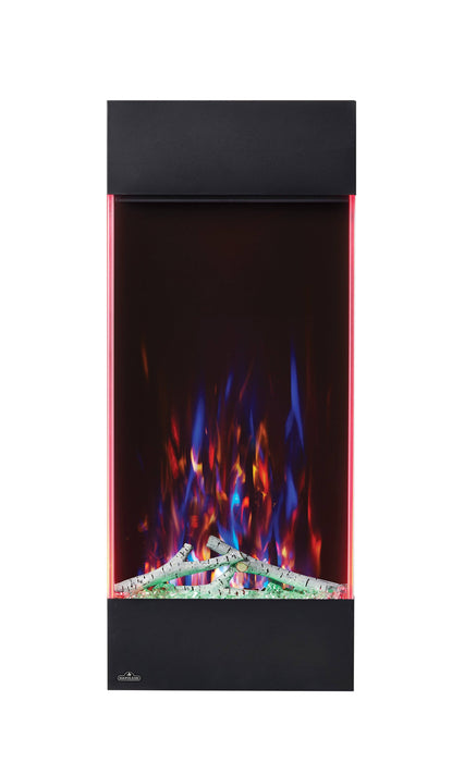 Napoleon Allure 38-in Vertical Wall Mount Electric Fireplace | NEFVC38H - Dimensions