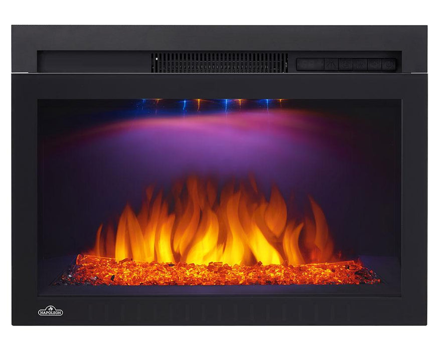 Napoleon Cinema 24" Electric Fireplace with Glass - Side View
