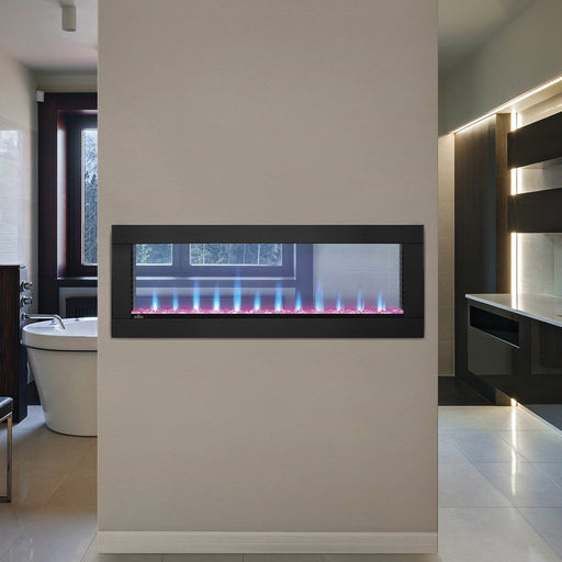 Napoleon Clearion Elite 60" See Thru Wall Mount Electric Fireplace - NEFBD60HE - Side View