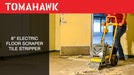 Tomahawk Power Electric Floor Scraper Vinyl Stripper Carpet Wood Floor Remover Scarifiers - Detail View