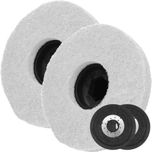 Tomahawk Power Polishing Pad Brush for TMOP18e Electric Floor Scrubber 2 Pack Push Sweeper - Dimensions