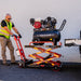 Tomahawk Power PRE ORDER: Electric Hydraulic Lift Table – 600 lb, 59 in. Extension Portable Powered Scissor... - Side View