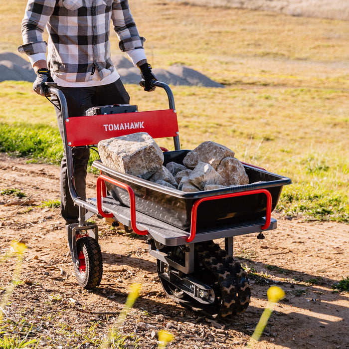 Tomahawk Electric Track Cart 330 lbs Load Capacity Battery Powered Utility Cart with Rubber Tread - View 11