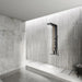 Eleganti All-in-One Shower Panel with Rain Showerhead, Body Jets, and Chromotherapy by Cascada Showers