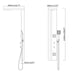 Eleganti All-in-One Shower Panel with Rain Showerhead, Body Jets, and Chromotherapy by Cascada Showers - Installation View