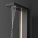 Eleganti All-in-One Shower Panel with Rain Showerhead, Body Jets, and Chromotherapy by Cascada Showers - Detail View