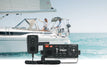 em-trak X100 VHF/DSC/AIS radio installed at a boat helm