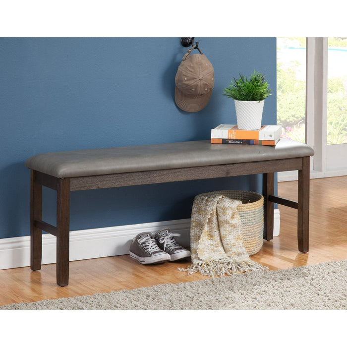 Alpine Furniture Emery Bench, Walnut