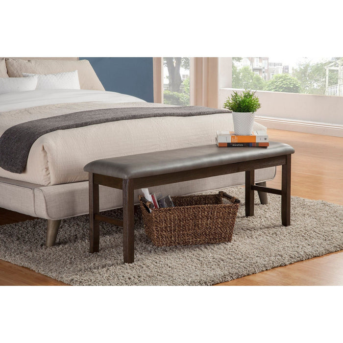 Alpine Furniture Emery Bench, Walnut