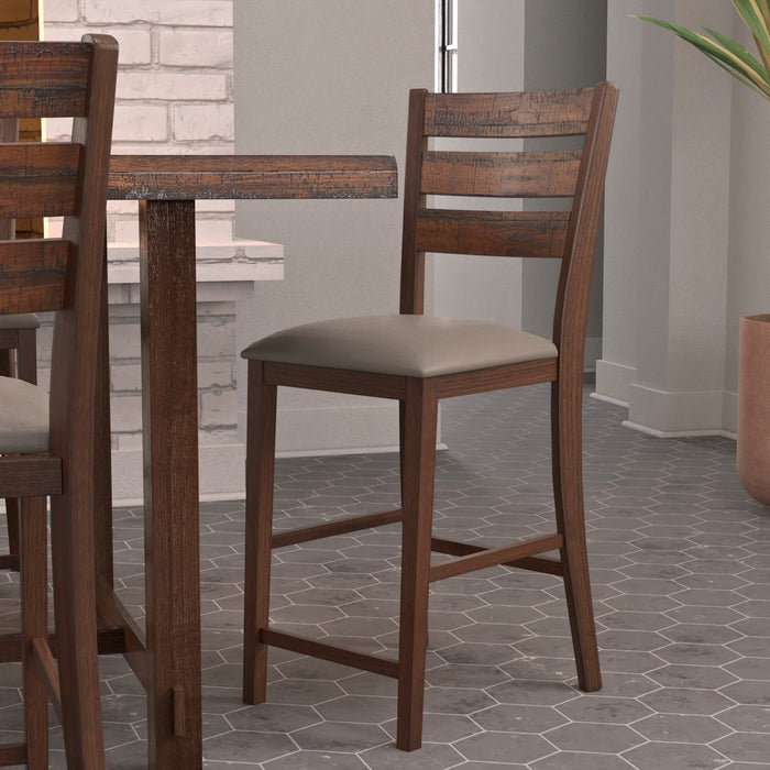 Alpine Furniture Emery Pub Height Chairs, Walnut