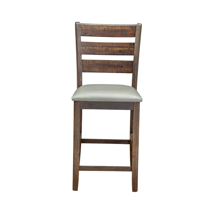 Alpine Furniture Emery Pub Height Chairs, Walnut