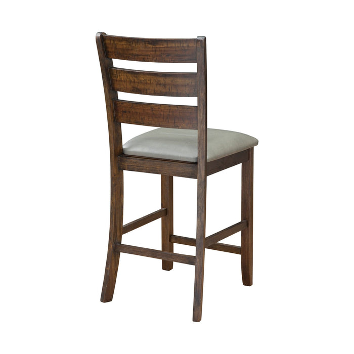 Alpine Furniture Emery Pub Height Chairs, Walnut