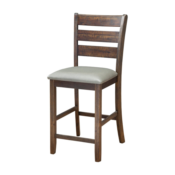 Alpine Furniture Emery Pub Height Chairs, Walnut
