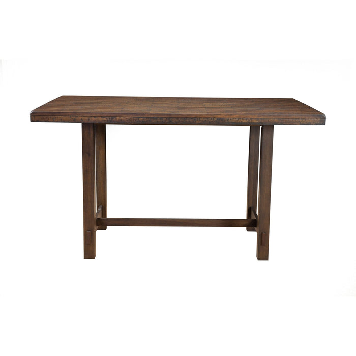 Alpine Furniture Emery Pub Height Dining Table, Walnut