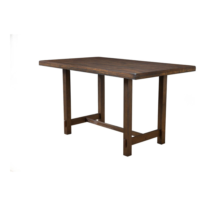 Alpine Furniture Emery Pub Height Dining Table, Walnut