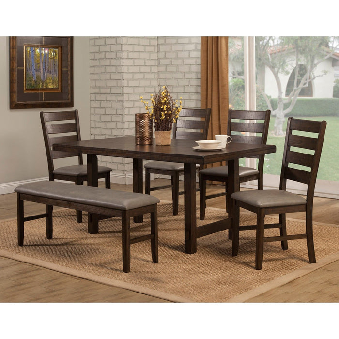 Alpine Furniture Emery Side Chairs, Walnut