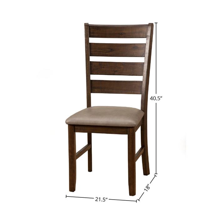 Alpine Furniture Emery Side Chairs, Walnut