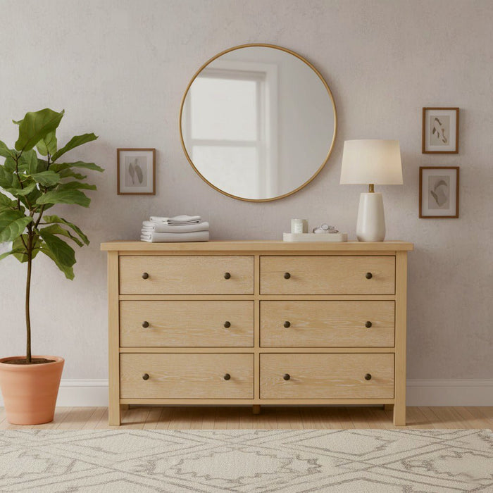 Alpine Furniture Cleo Emilia Six Drawer Dresser
