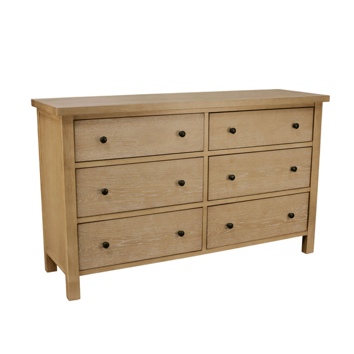 Alpine Furniture Cleo Emilia Six Drawer Dresser