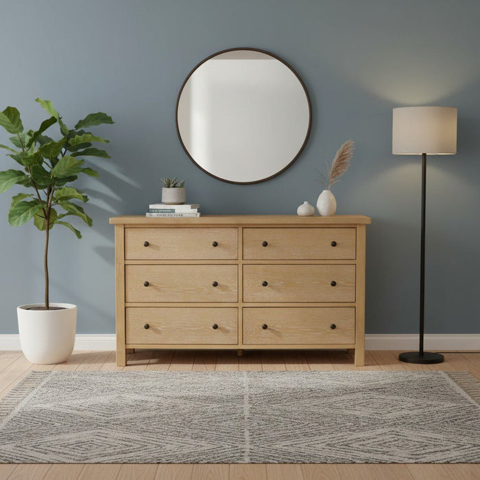 Alpine Furniture Cleo Emilia Six Drawer Dresser