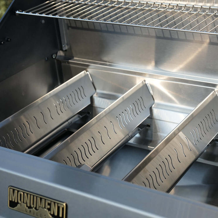 Monument Grills Eminence 405 | Chic Clearview® Smart Stainless Gas Grill 6 Burner Grill - View 9