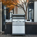 Monument Grills Eminence 405 | Chic Clearview® Smart Stainless Gas Grill 6 Burner Grill - Side View