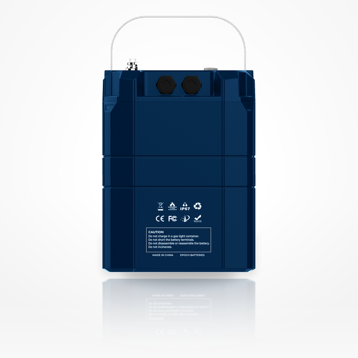 Epoch 24V 230Ah V2-T Elite LiFePO4 battery side view