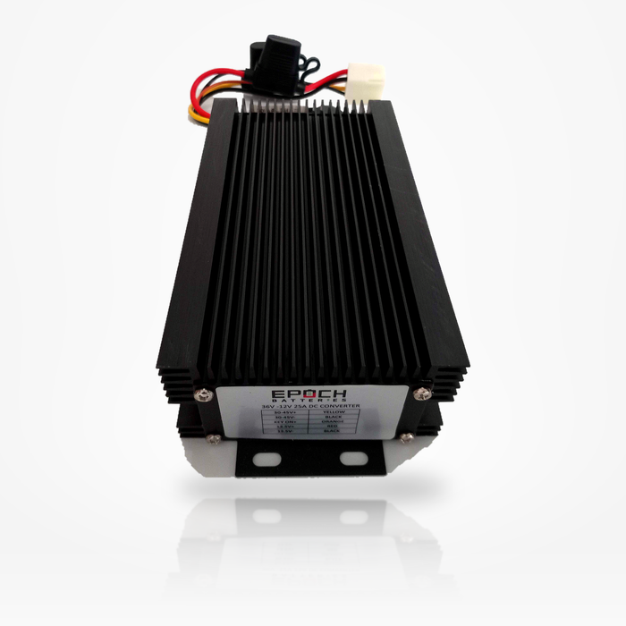 Epoch 36V to 12V golf cart voltage reducer front view