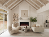 42" Electric Fireplace EVO4220 - side view