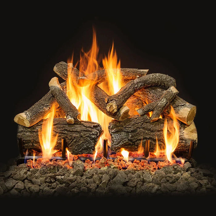 Grand Canyon See-Through Arizona Weathered Oak Charred Vented Gas Log Set