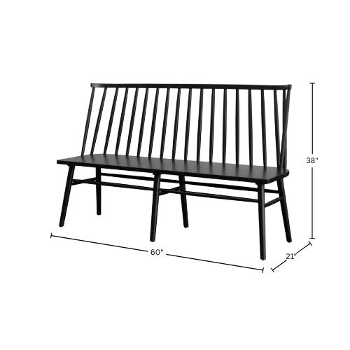 Alpine Furniture Cleo Felix Windsor Bench