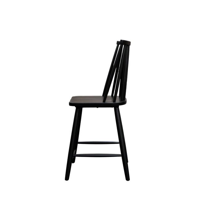 Alpine Furniture Cleo Felix Windsor Counter Height Barstool, Set of 2
