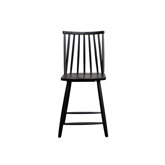 Alpine Furniture Cleo Felix Windsor Counter Height Barstool, Set of 2