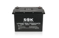 SOK SK12V100P 12V 100Ah LiFePO4 lithium battery - front view
