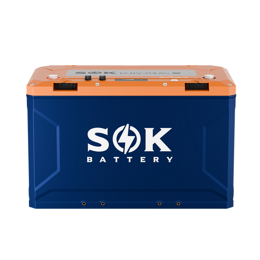 SOK SK12V314PH 12V 314Ah LiFePO4 lithium battery - front view