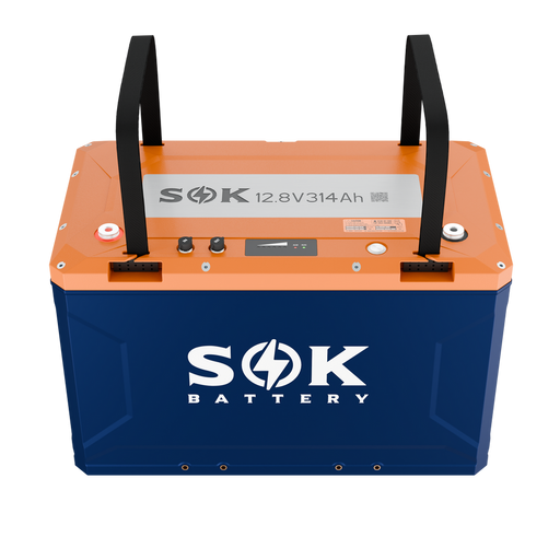 SOK SK12V314PH 12V 314Ah LiFePO4 battery - angle view