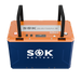 SOK SK24V150PH 24V 150Ah LiFePO4 battery - terminals + ports detail