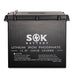 SOK SK12V206PH 12V 206Ah LiFePO4 lithium battery - front view