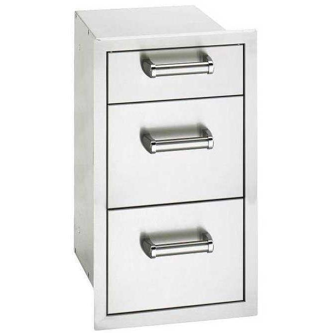 Fire Magic Premium Flush 14" Triple Access Drawer with Soft Close (53803SC) Grill Accessories Fire Magic 