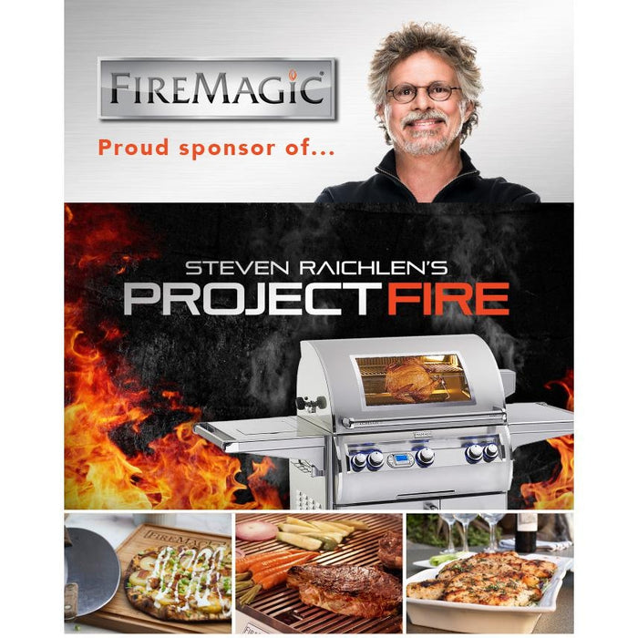 Fire Magic Premium Flush 30-Inch Double Access Door with Drawers And Trash Bin Storage with Soft Close (53930SC-12) Fire Magic