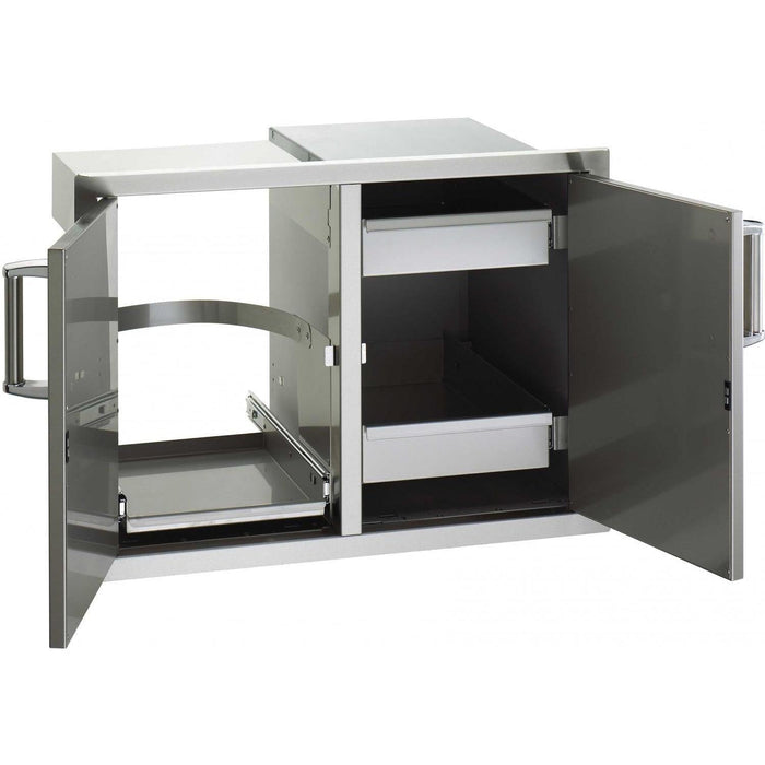 Fire Magic Premium Flush 30" Double Access Door with Drawers And Trash Bin Storage with Soft Close (53930SC-12) Grill Accessories Fire Magic 